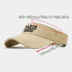 PARIS Letter Embroidery Top Hat All-Match Baseball Cap