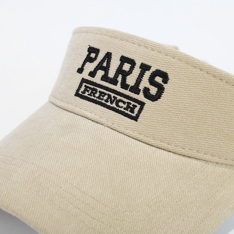 PARIS Letter Embroidery Top Hat All-Match Baseball Cap