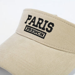 PARIS Letter Embroidery Top Hat All-Match Baseball Cap