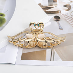 Metal Opal Stone Hair Claw Large Shark Claw Hair Clip