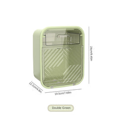 Wall Mounted Tissue Box with Waterproof Protection for Bathroom