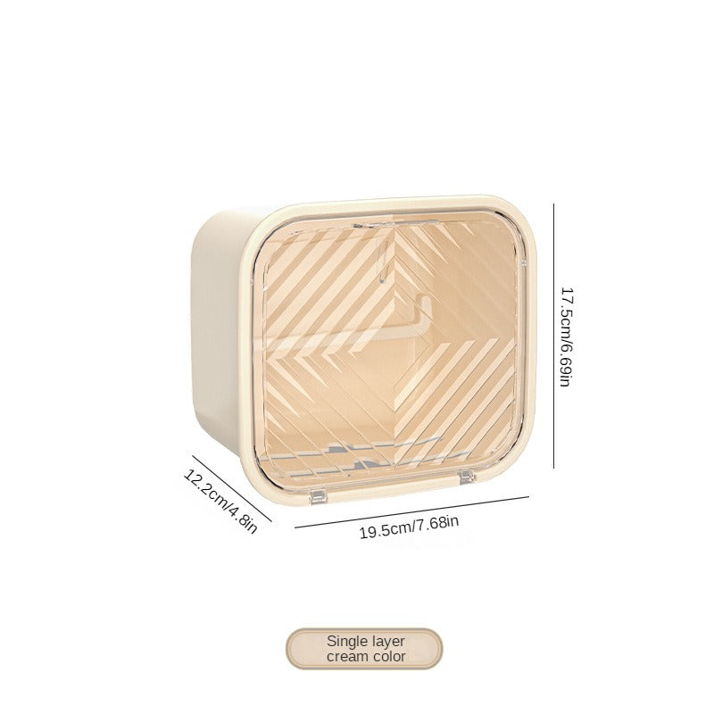 Wall Mounted Tissue Box with Waterproof Protection for Bathroom