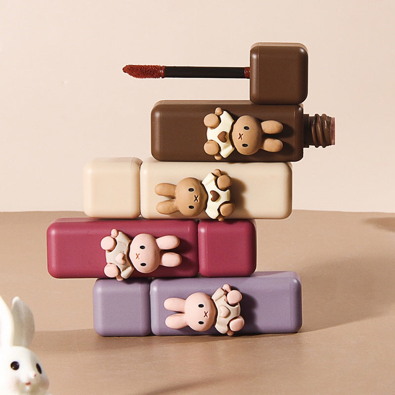 4pcs Velvet Matte Liquid Lipstick Set Long-lasting Lip Mud Makeup