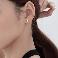Star Silver Golden Earrings Ear Clip Jewelry Men Women