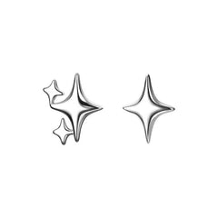 Star Silver Golden Earrings Ear Clip Jewelry Men Women