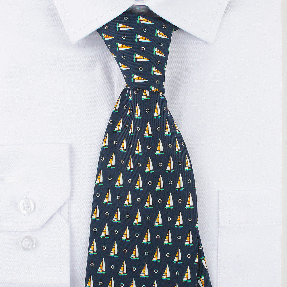 Men's Business Animal & Flower Pattern Necktie Wide
