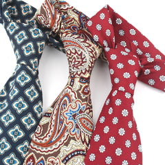Men's Business Animal & Flower Pattern Necktie Wide