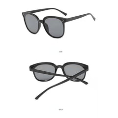 Men's Square Large Frame Sunglasses Gray Sports Eyewear with Case