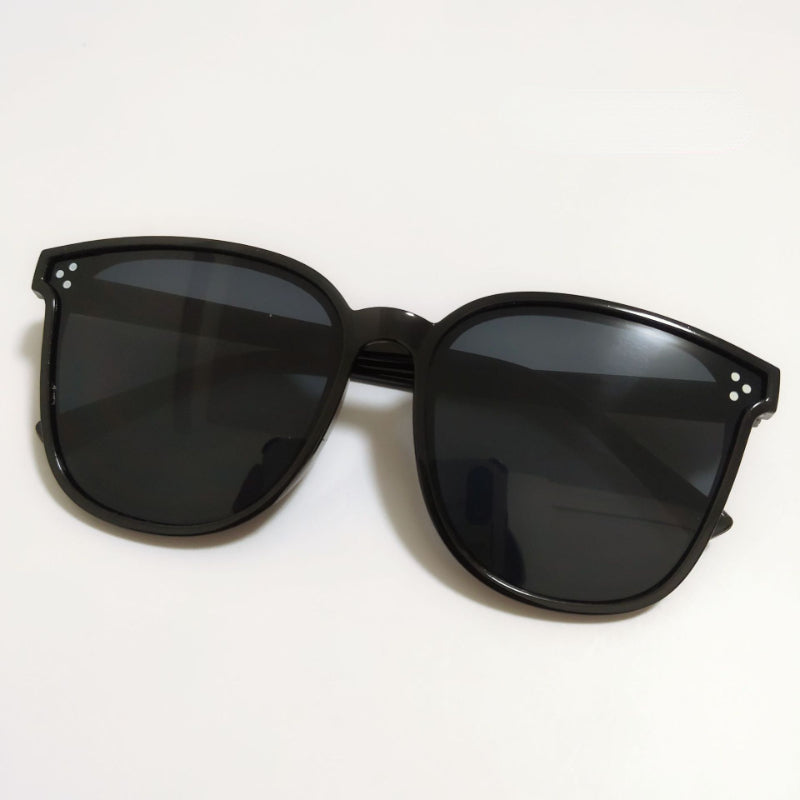 Men's Square Large Frame Sunglasses Gray Sports Eyewear with Case