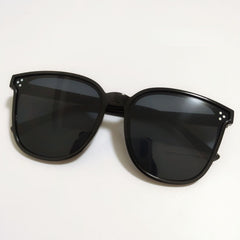 Men's Square Large Frame Sunglasses Gray Sports Eyewear with Case