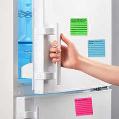 1pc Transparent Lined Sticky Notes 10 Colors 7.49x7.49cm Self-Sticky Memo Pad