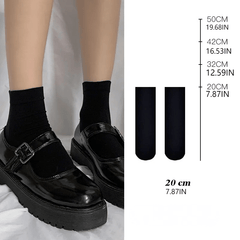 Girls Solid Ankle Socks Crew Mid Calf Over the Knee Long Stockings