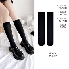Girls Solid Ankle Socks Crew Mid Calf Over the Knee Long Stockings