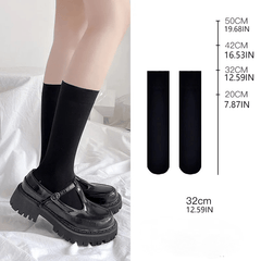 Girls Solid Ankle Socks Crew Mid Calf Over the Knee Long Stockings