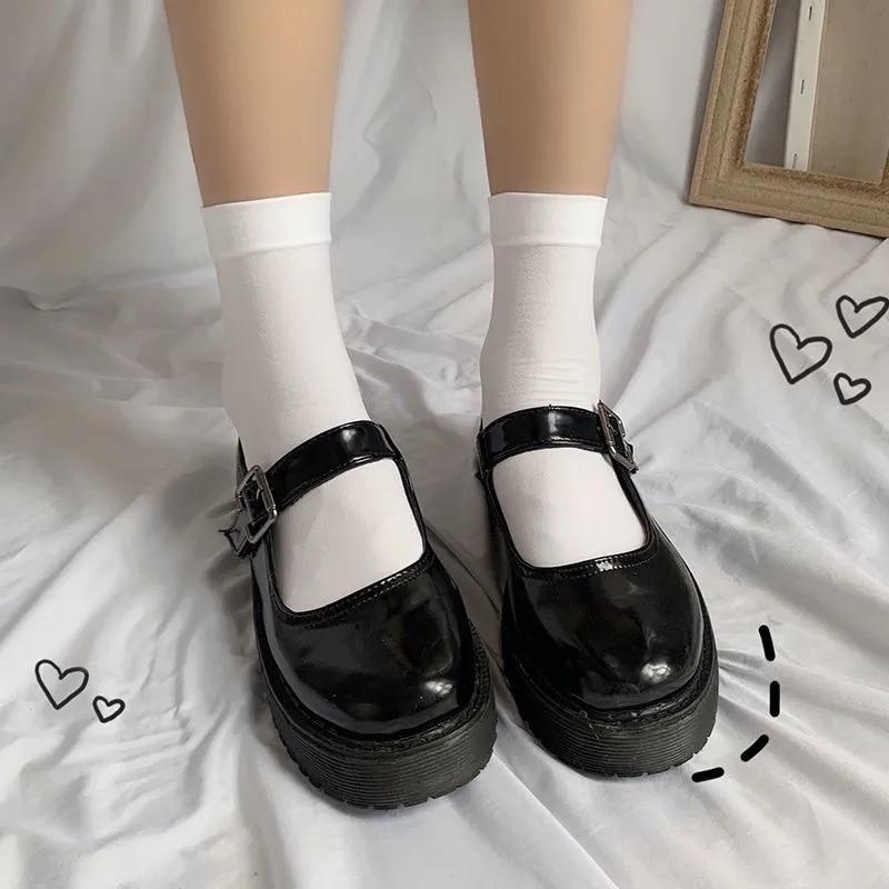 Girls Solid Ankle Socks Crew Mid Calf Over the Knee Long Stockings