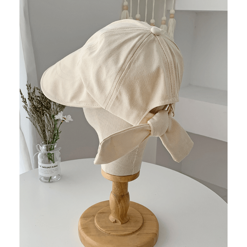 Casual Ponytail Sun Hat Wide Brim UV Protection Visor Hats For Women