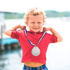 3pcs Metal Medals with Neck Ribbon for Sports Academics and Competitions