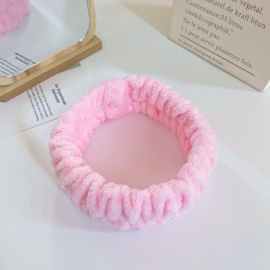 Soft Hairband Headband & Wristband Set for Makeup and Washing