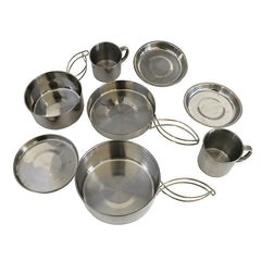 8pcs Portable Collapsible Cookware Set for Camping