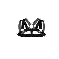 Men's Metal Ring Body Chest Harness Elastic Polyester Belt For Cosplay