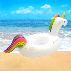 Unicorn Inflatable Pool Float with Handles for Swimming Fun