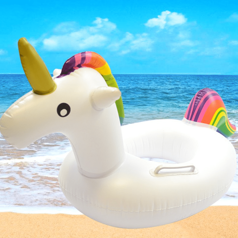 Unicorn Inflatable Pool Float with Handles for Swimming Fun