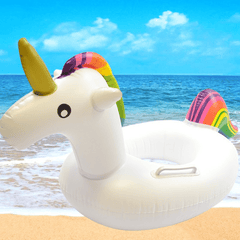 Unicorn Inflatable Pool Float with Handles for Swimming Fun