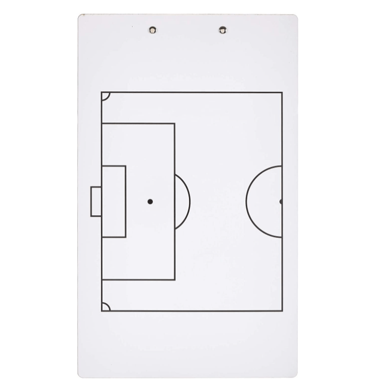 Double Sided Soccer Coach Marker Board Clipboard