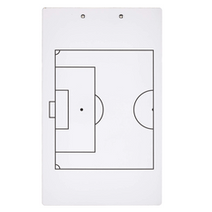 Double Sided Soccer Coach Marker Board Clipboard