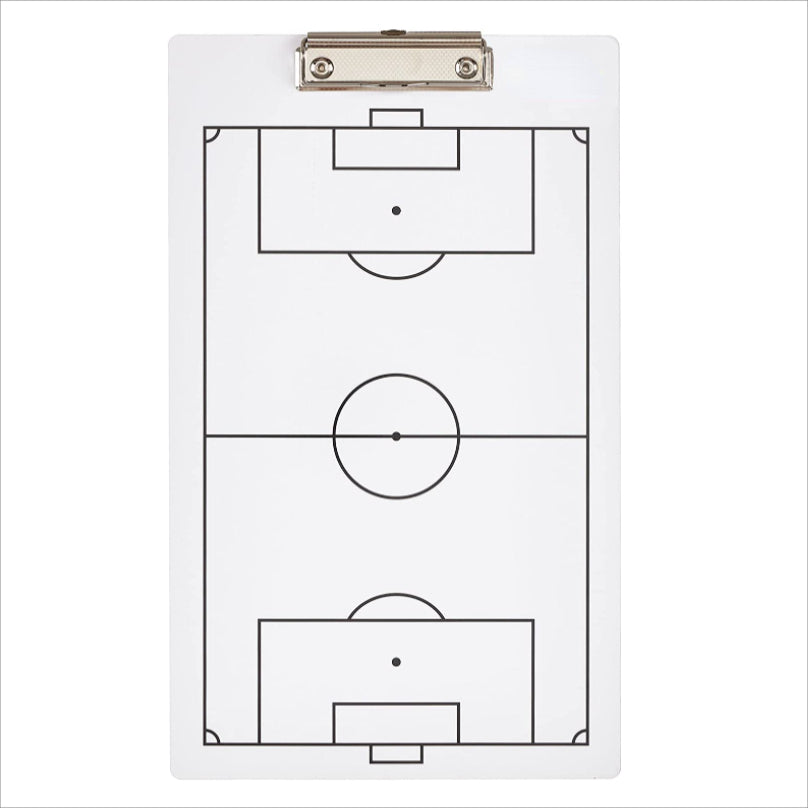 Double Sided Soccer Coach Marker Board Clipboard