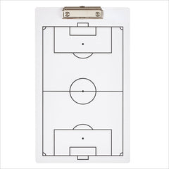 Double Sided Soccer Coach Marker Board Clipboard