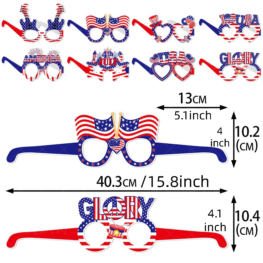 4th Of July American Flag Glasses Patriotic Party Sunglasses