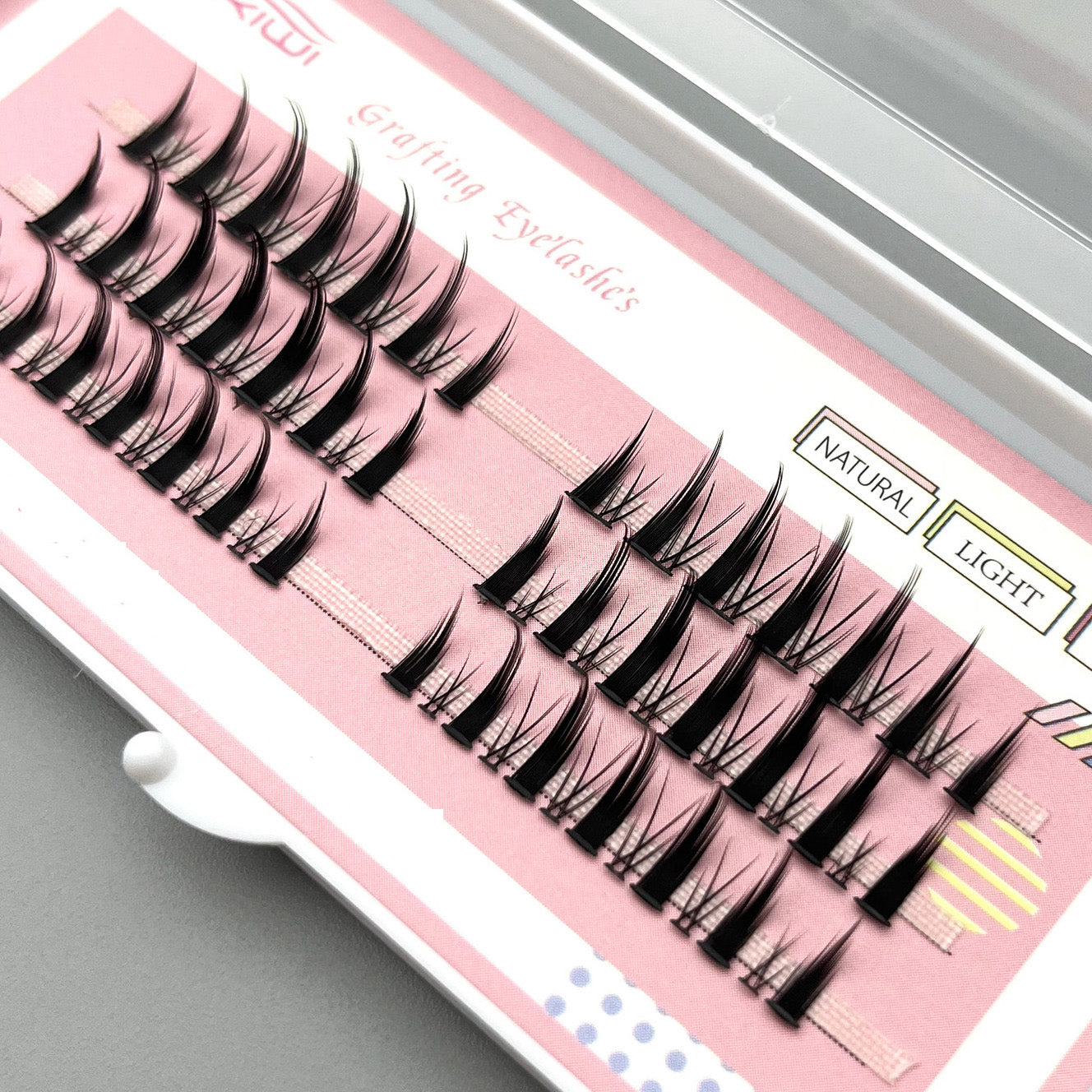 Mikiwi Manga Anime False Eyelashes Cluster Individual Lashes Extensions