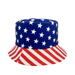 Print Bucket Hat Reversible & Red Block Basin Hat Hip Hop Unisex Fisherman Cap
