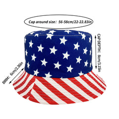 Print Bucket Hat Reversible & Red Block Basin Hat Hip Hop Unisex Fisherman Cap