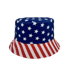 Print Bucket Hat Reversible & Red Block Basin Hat Hip Hop Unisex Fisherman Cap