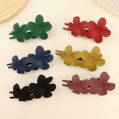 Large Frosted Flower Duck Bill Hair Clip for Women Girls