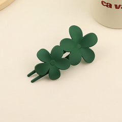 Large Frosted Flower Duck Bill Hair Clip for Women Girls