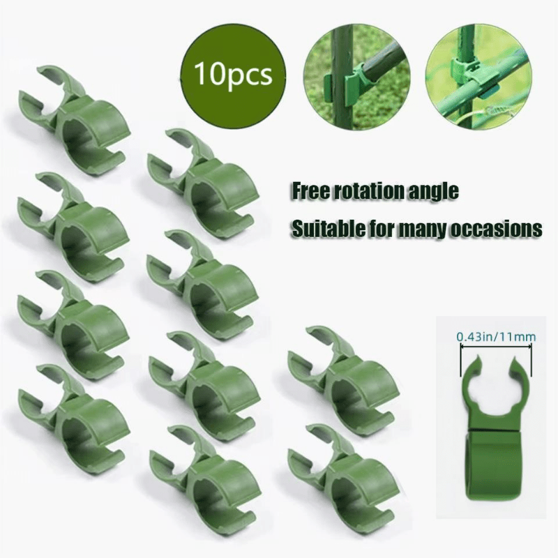 10pcs Adjustable PE Plastic Universal Buckle for Horticultural Accessories