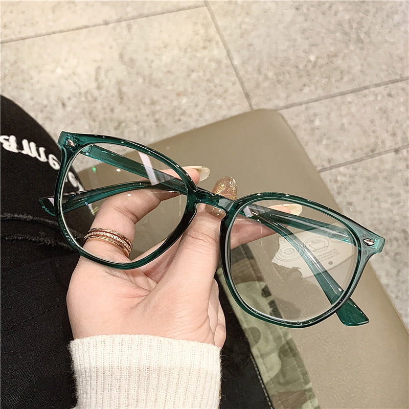 Round Anti Light Glasses For Men Women Students Jelly Spectacles Frame