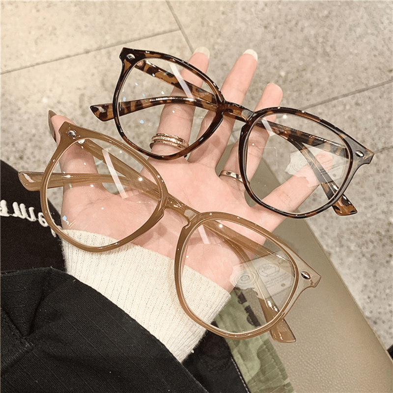 Round Anti Light Glasses For Men Women Students Jelly Spectacles Frame