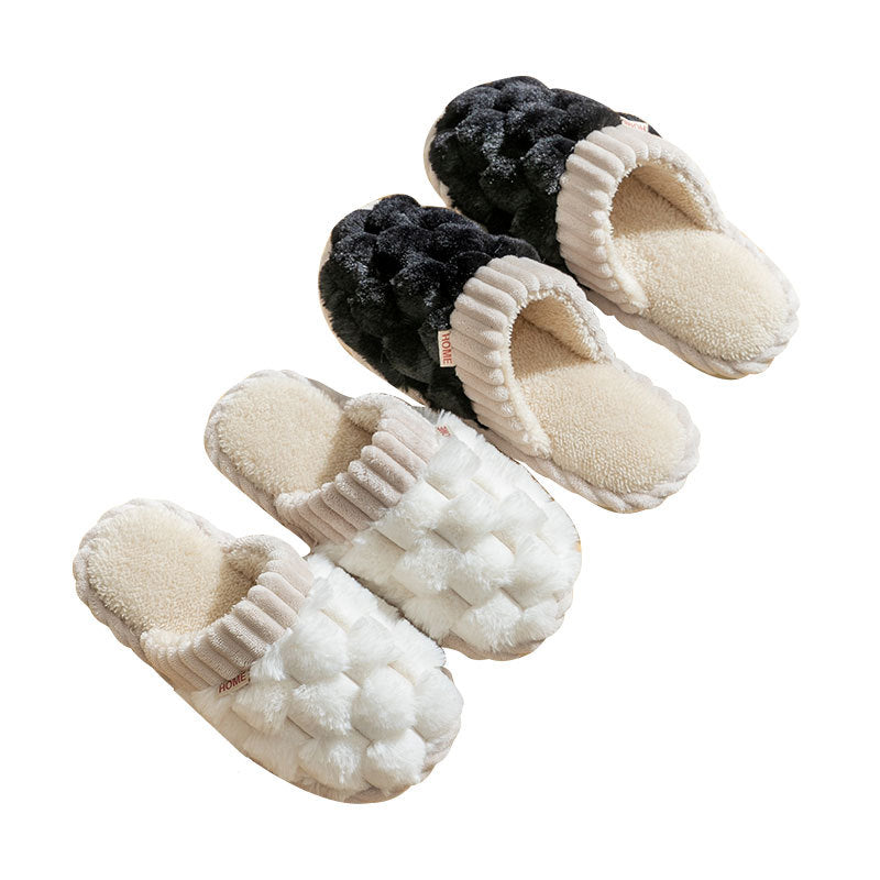 Men's Cozy House Slippers Anti-Skid Winter Shoes