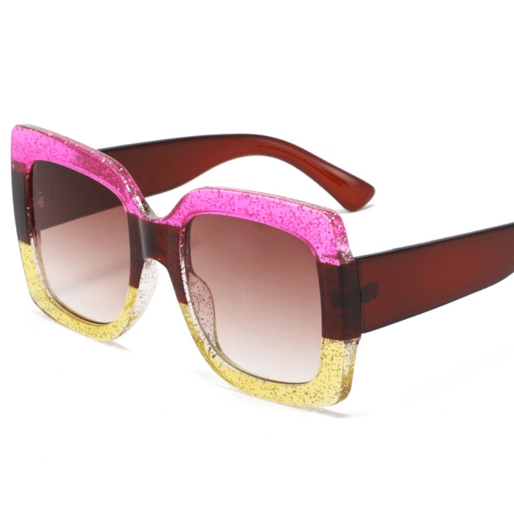 Y2K Large Square Sunglasses Beach Club Party UV400
