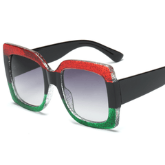 Y2K Large Square Sunglasses Beach Club Party UV400