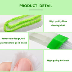2pc Duster Brush Cleaner Car Cleaning Vent Detailing Dust Microfiber Brush