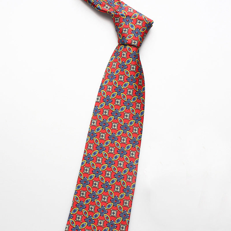 Men's Paisley Floral Print Necktie Classic Business Wide Tie