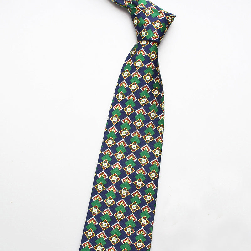 Men's Paisley Floral Print Necktie Classic Business Wide Tie