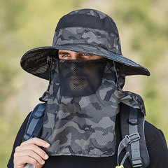 Wide Brim UV Protection Fishing Hat for Men