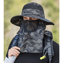 Wide Brim UV Protection Fishing Hat for Men