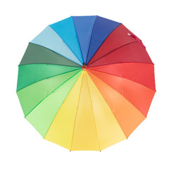 Compact Automatic Rainbow Umbrella Rain Or Shine Dual use Umbrella